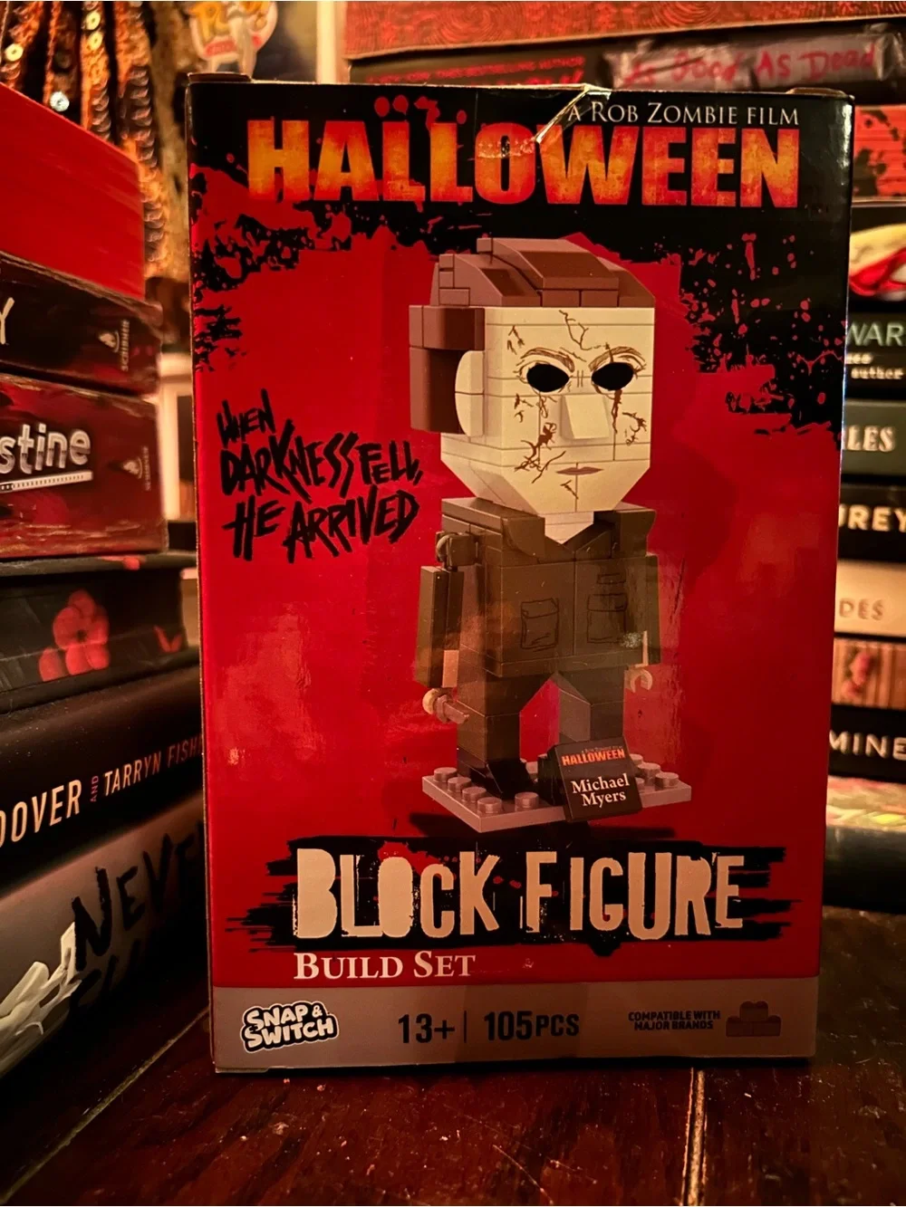 Halloween Michael Myers Block Figure Build Set - Red